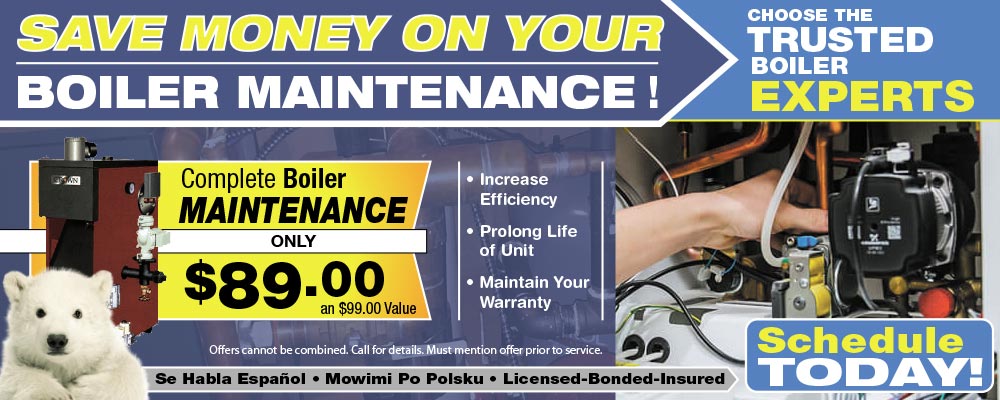 Boiler Maintenance and cleaning coupon for homes and businesses in Chicago and NW Indiana
